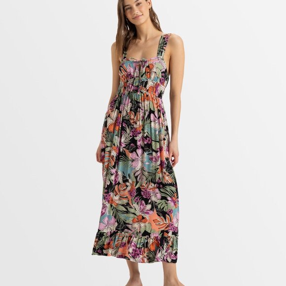 Floral Tripocal Roxy ankle length Dress - Picture 1 of 9